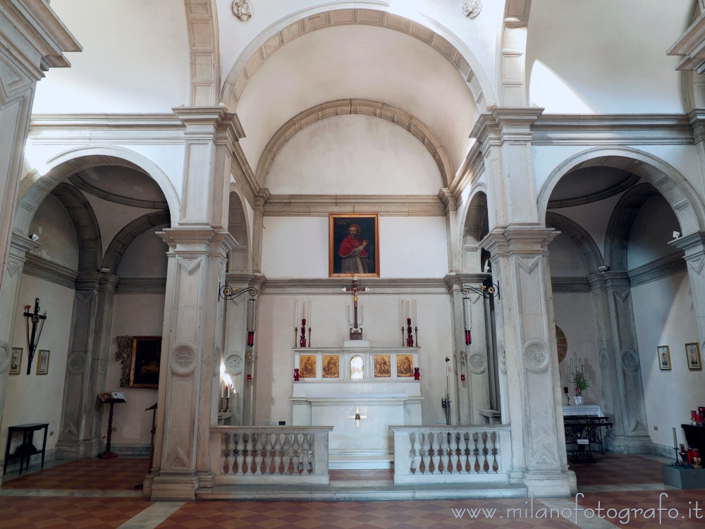 Brugherio (Monza e Brianza, Italy) - Interior of the Church of San Lucio in Moncucco